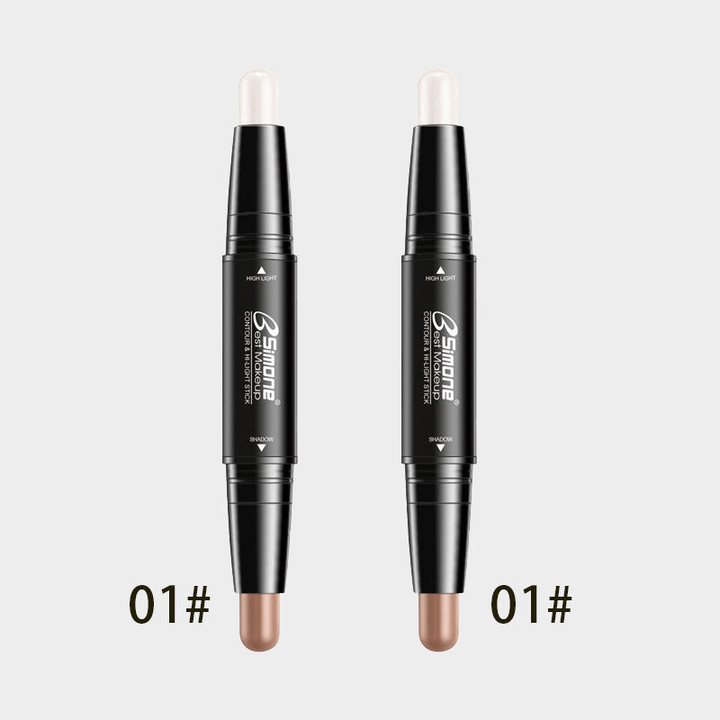 ✨ Contour & Highlighter Stick 🎨 | Dubbel Penna för 3D Ansikte | Lättblandad 💧