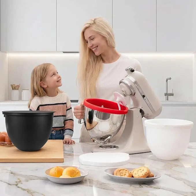 Silikoninsatser med lock, kompatibel med KitchenAid 5 Qt Köksmaskiner