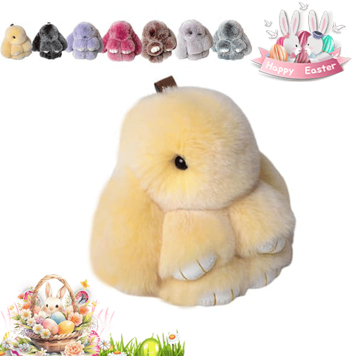 Lyxig Påskhare Nyckelring med Elegant Presentask – Den Perfekta Påskgåvan 🐰🌷