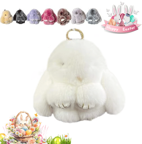 Lyxig Påskhare Nyckelring med Elegant Presentask – Den Perfekta Påskgåvan 🐰🌷