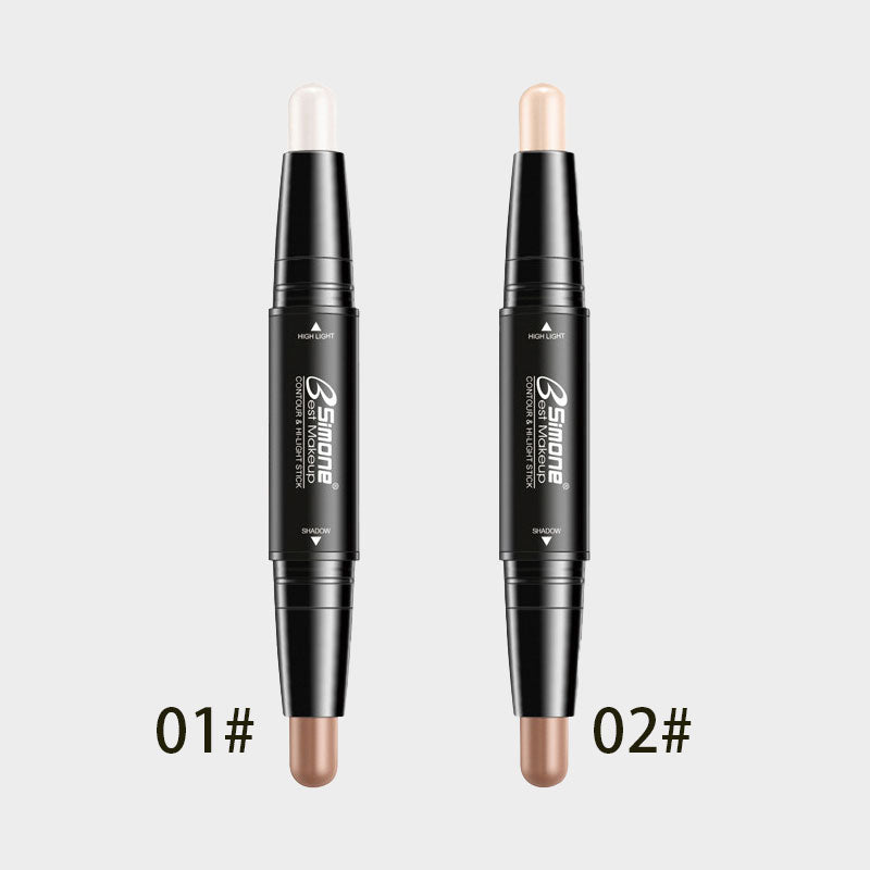✨ Contour & Highlighter Stick 🎨 | Dubbel Penna för 3D Ansikte | Lättblandad 💧