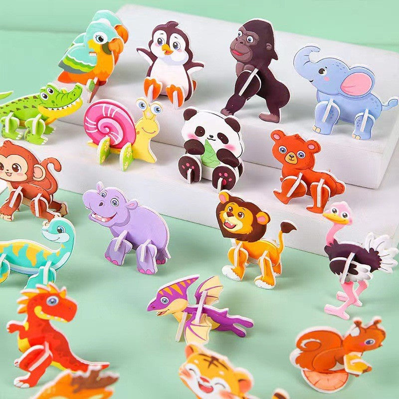 Stort 3D Pussel-Set för Barn (30 st) ✨ Pedagogiskt Pyssel & DIY 🦋