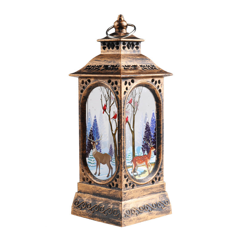 Julljuslykta med Snögubbe - LED Dekoration för Hemmet