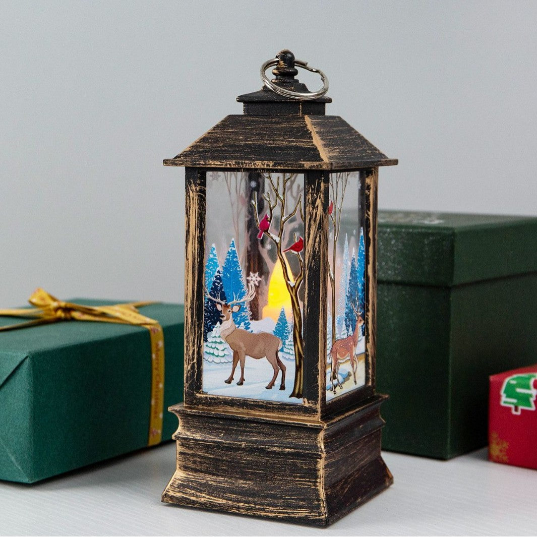 Julljuslykta med Snögubbe - LED Dekoration för Hemmet