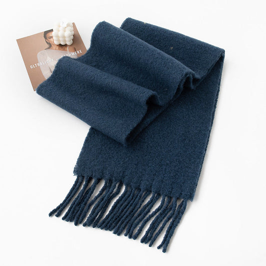 🧶 85% Ullhalsduk ✨ | Enfärgad & Mjuk Vinterhalsduk | Klassisk & Värmande 🧣
