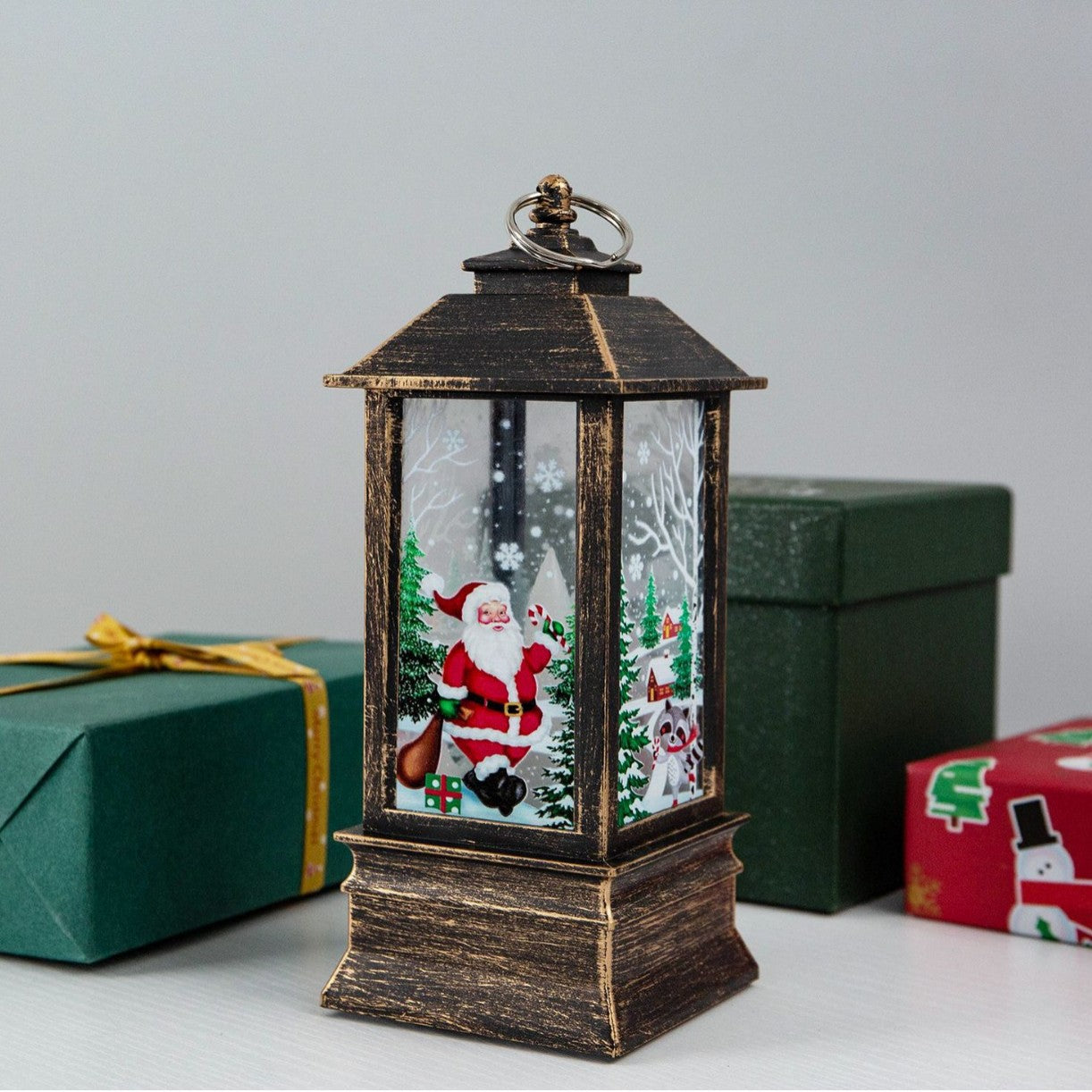 Julljuslykta med Snögubbe - LED Dekoration för Hemmet