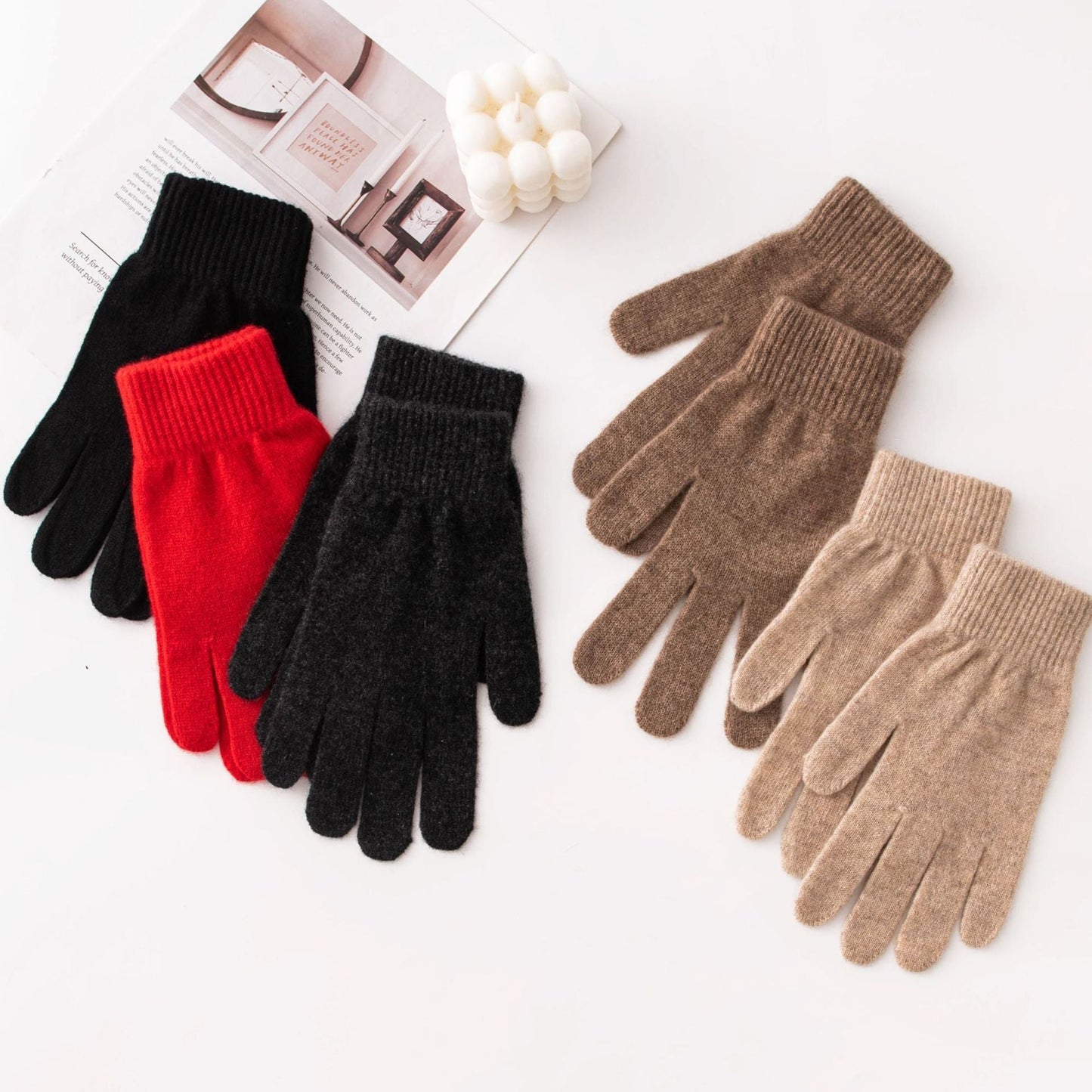 🧤 Varma Touchscreen-Handskar i 100% Premiumull – Tjocka och Varma för Svensk Vinter ❄️