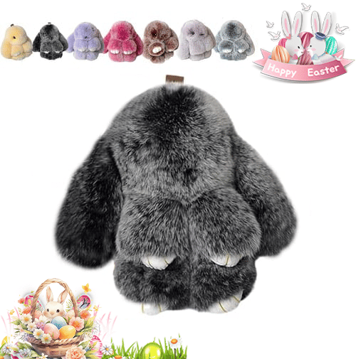Lyxig Påskhare Nyckelring med Elegant Presentask – Den Perfekta Påskgåvan 🐰🌷