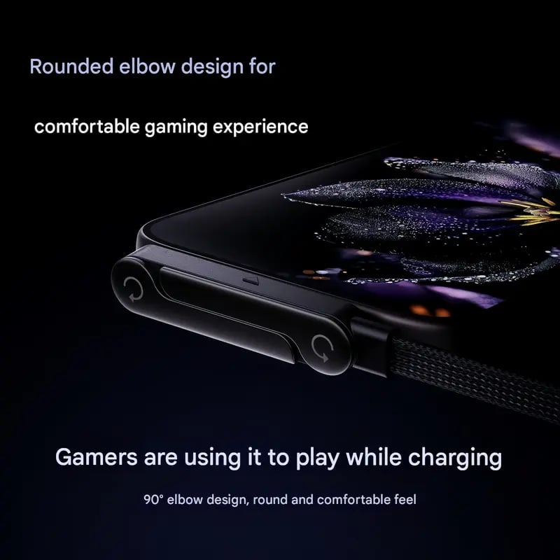 ⚡ 2-i-1 Osynlig Hållare-Laddkabel | 240W Snabbladdning med Integrerat Mobil-Stativ