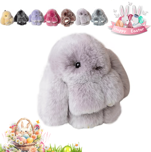 Lyxig Påskhare Nyckelring med Elegant Presentask – Den Perfekta Påskgåvan 🐰🌷