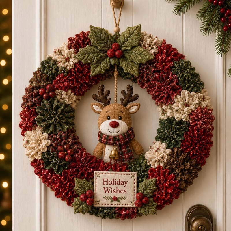 Skab Din Egen Hyggelige Julekrans 🎄✨ | DIY Prikkekunst Sæt til Døren