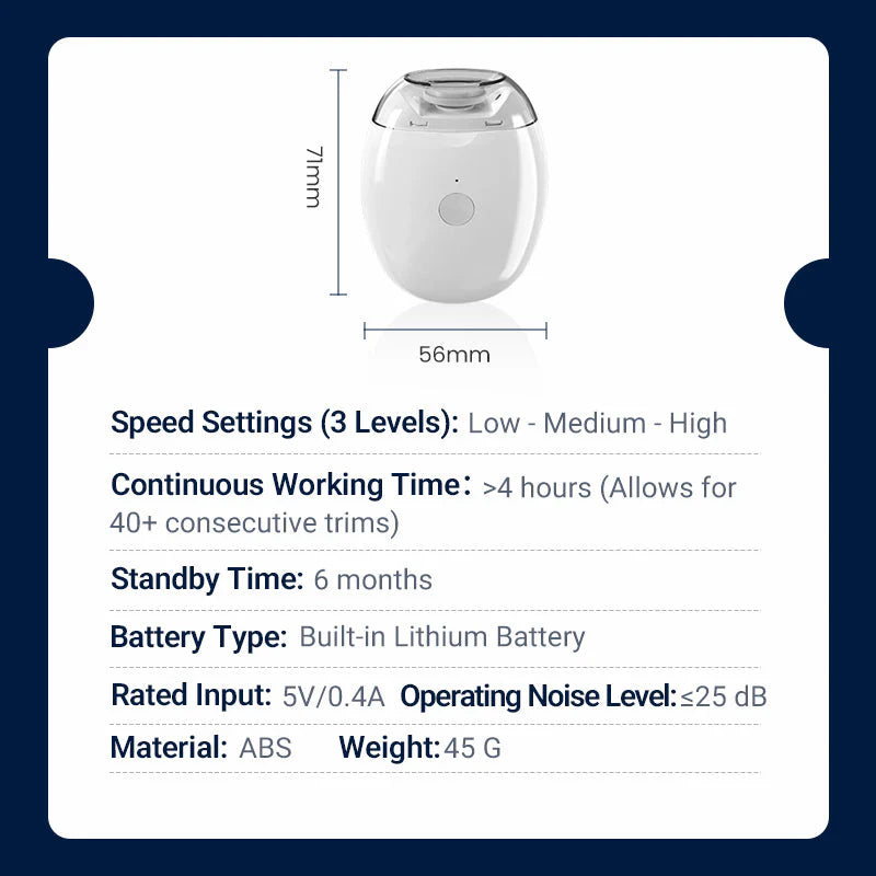 Universell Elektrisk Nagelslipare: Skonsam nagelvård för småbarn och äldre 👶👵