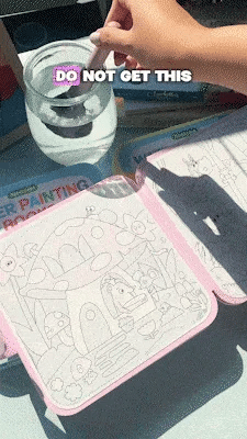 🔥 40% RABATT på VINTER-REA! 💧 Återanvändbar Vattenmålarbok för Småbarn & Barn 🎨