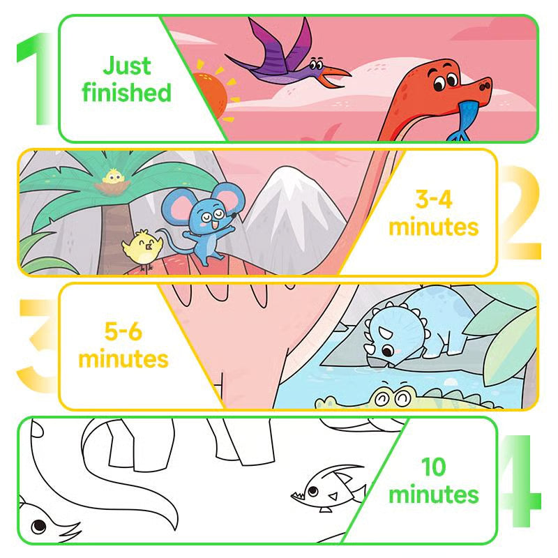 🔥 40% RABATT på VINTER-REA! 💧 Återanvändbar Vattenmålarbok för Småbarn & Barn 🎨