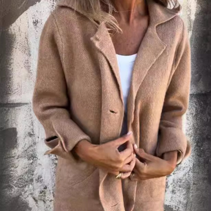 🧥 Enkelknäppt Ullrock i Mellanlängd 💝