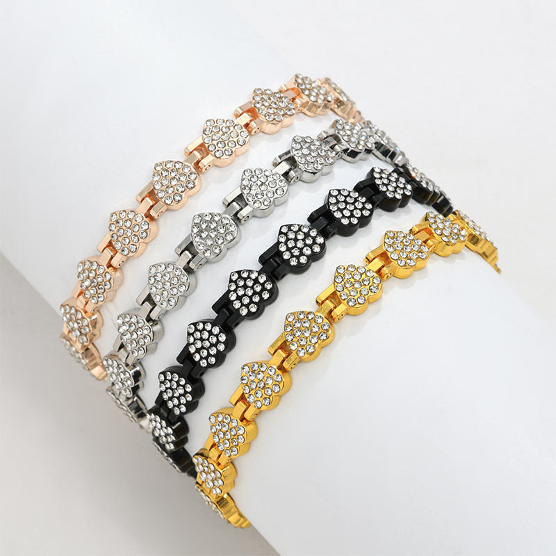 💖 Fyrklöverarmband ✨ | Elegant Design & Symbol för Evig Kärlek 🍀